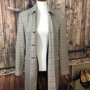 Worthington size 10 houndstooth blazer 3 button